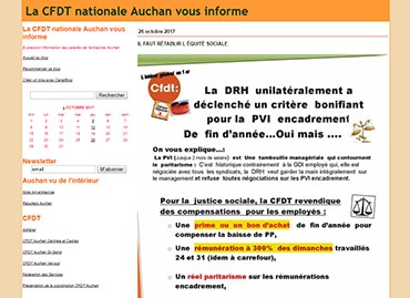 Site de la CFDT Auchan